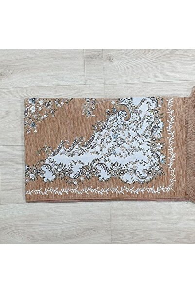 Reiashn Camel-colored floral prayer rug