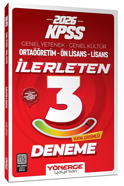 Yönerge Yayınları Yönerge 2026 KPSS Genel Yetenek Genel Kültür İlerleten 3 De...
