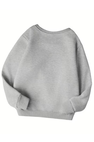 No Plan Girls' Sweatshirt with Bow Printed
