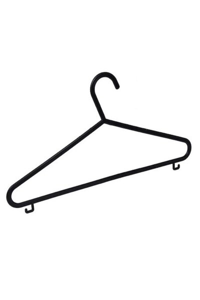 Wonderland Set de 6 umerașe, negre, 35 cm