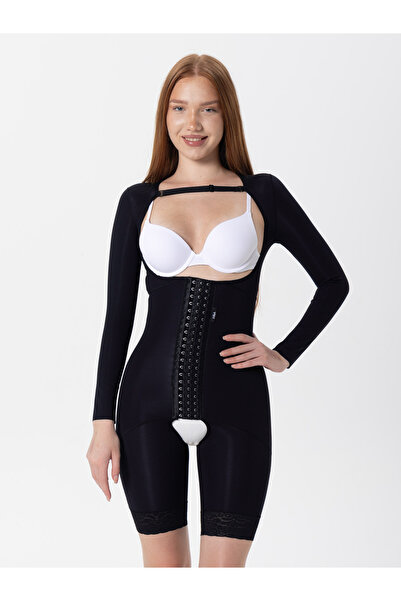 H&A Korse Over Knee Corset with Snap Buttons Medical Liposuction Tummy Tuck P...