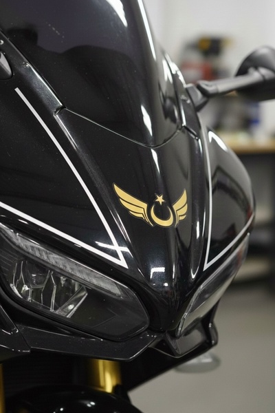 Yalıgraf Reklam Tabela ملصق سيارة بعلم تركيا ذو الأجنحة مقاس 10×5 سم