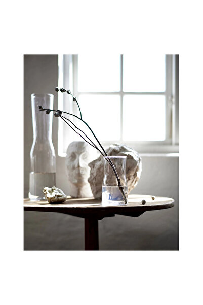 IKEA Tidvatten Glass Vase, Translucent Glass, 18 cm