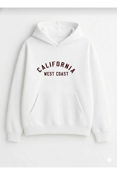 woonkey Premium Unisex Oversized Hooded Sweat | California West Coast | Thick Winter Fleece Underwear Trend