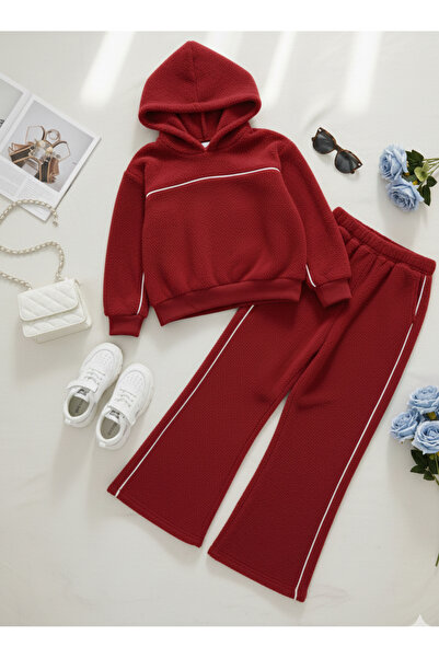 Calisa Winter Girl's Hooded Fleece Tracksuit Set