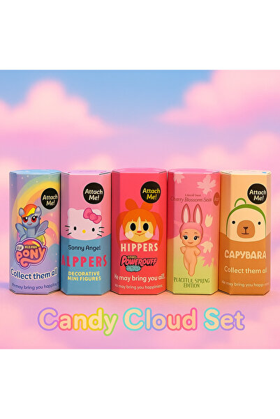 atabay Orijinal Sonny Angel Candy Cloud Set – 5’li Pastel Rüya Koleksiyonu