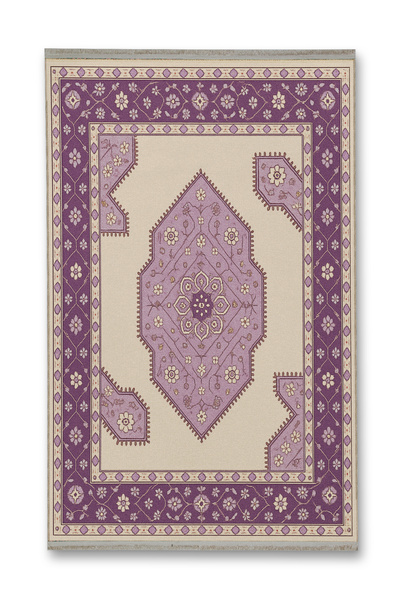 Rugs Modern Halı MOSSO Μωβ Παραδοσιακό Θεματικό Σχέδιο Υφαντή Βάση Μοντέρνο Δ...