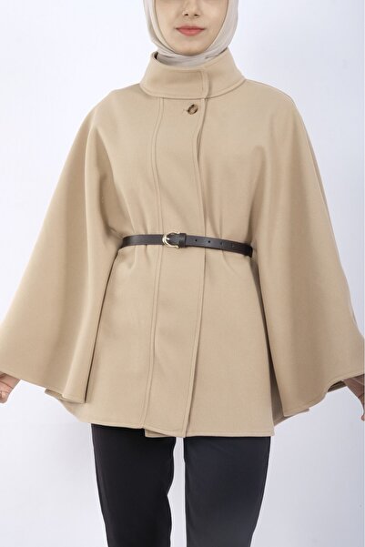 HİJABAYA Πόντσο με ζώνη με ένα κουμπί