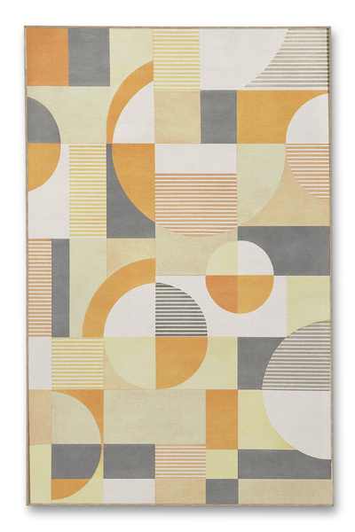 Rugs Modern Halı MOSSO Κίτρινο Διακοσμητικό Χαλί με Γεωμετρικό Σχέδιο mosso573