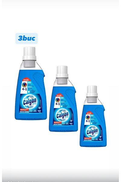 Calgon 4-in-1 Liquid – Set of 3, Limescale Protection, Washing Machine Care