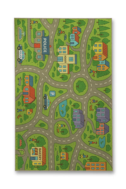 Rugs Modern Halı سجادة لعب للأطفال من موسو، سجادة زخرفية بقاعدة منسوجة، موسو276