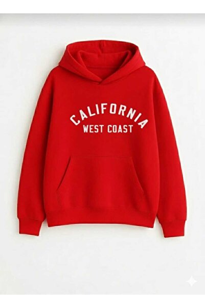 woonkey Premium Unisex Oversized Hooded Sweat | California West Coast | Thick Winter Fleece Underwear Trend