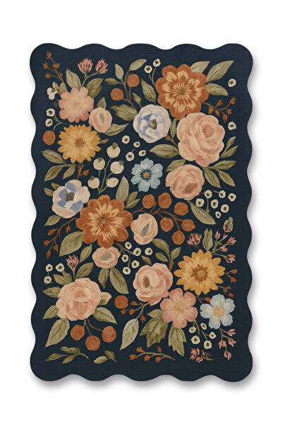 Rugs Modern Halı سجادة موسو متعددة الألوان ذات تصميم زهري غير متماثل وقاعدة منسوجة بنمط زهور عصري للديكور mosso145