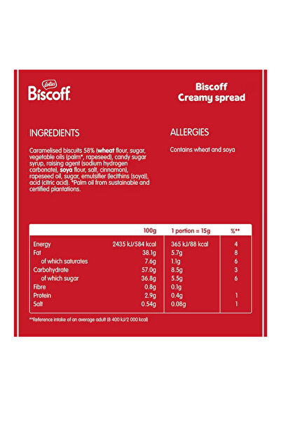 Biscoff Lotus - Sweet Spread - Smooth- 400g