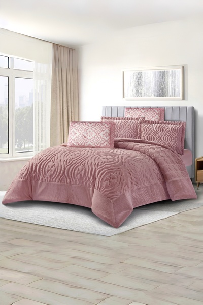 Roya home Embossa Luxe 5 Parça Uyku seti (220x240)