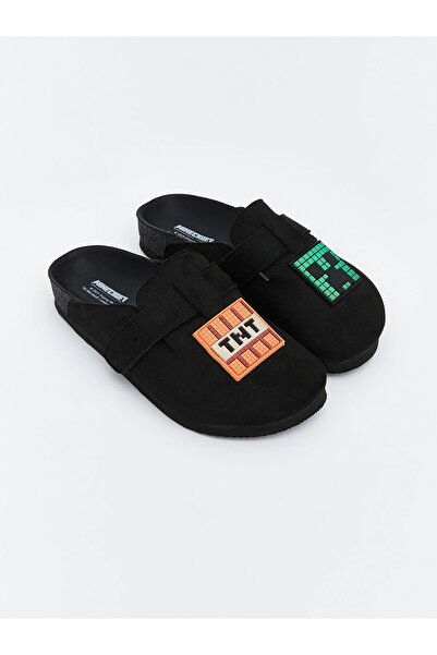 LC Waikiki Two Mt Shop Quality Lcw Steps Black Boys' Slippers