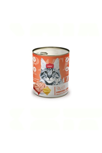 Lines Linsin Cat Pâté Boxes, Crab with Cheese, 375g