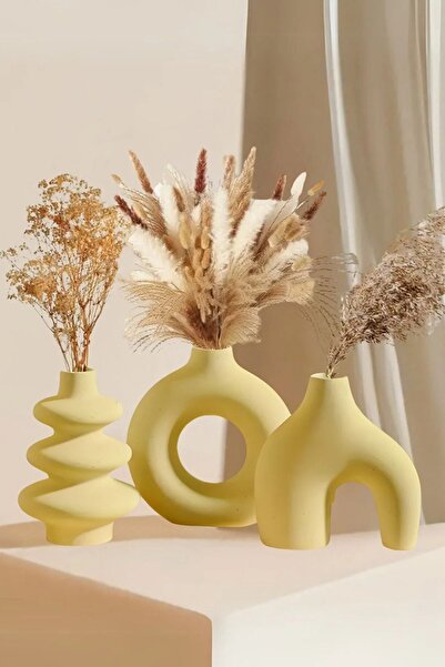 rufhomedesign Σετ 3 βάζων 11 εκ. μινιμαλιστικού σκανδιναβικού στυλ, δώρο Pint...