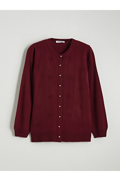 LC Waikiki سترة نسائية من Seray New Season ذات ياقة دائرية ونقشة ذاتية الصنع