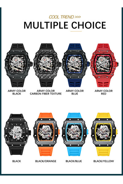 shiyunmei Men’s Premium Barrel-Shaped Watch - Exquisite Texture, Multi-Scene Sports & Daily Wear