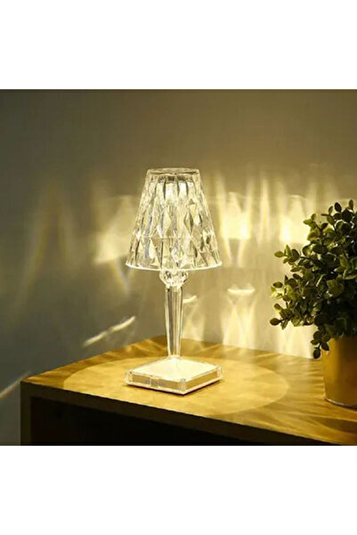 DOMEET Crystal Diamond USB Table Lamp Bedside Night Mood Light 3 Colours