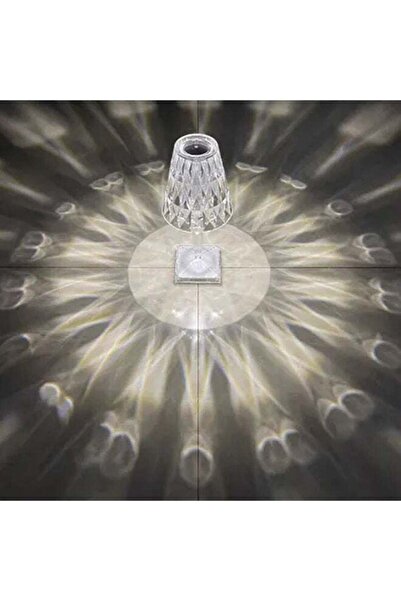 DOMEET Crystal Diamond USB Table Lamp Bedside Night Mood Light 3 Colours