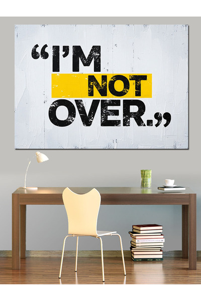 KanvasSepeti "I'm Not Over" Pictură în ulei de înaltă calitate texturat Canva...