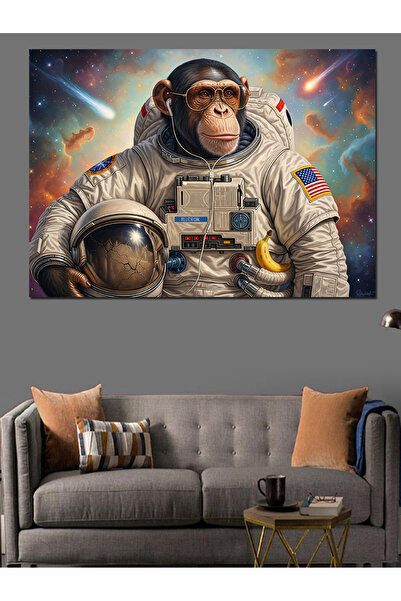 KanvasSepeti Space Suitat în pânză Pictură în ulei de înaltă calitate textura...