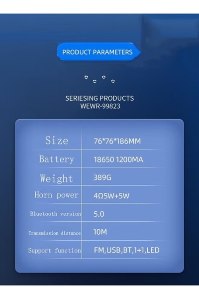 Generic Bluetooth Speaker IPX7 Waterproof Wireless USB Speaker LED Melody 70W High Volume Stereo Sound RGB