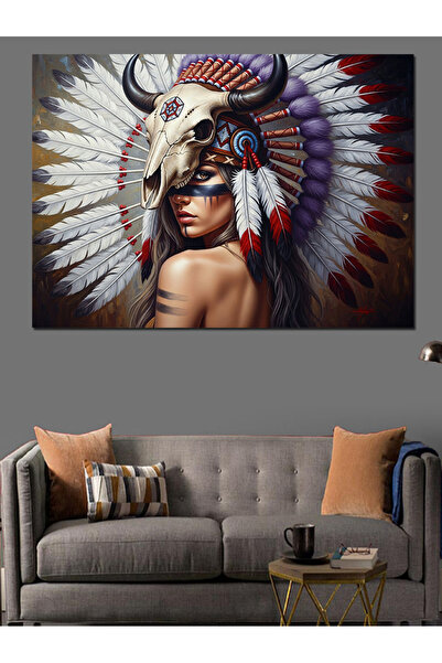 KanvasSepeti Roșu piele li Vopsea în ulei de înaltă calitate texturat Pânză P...