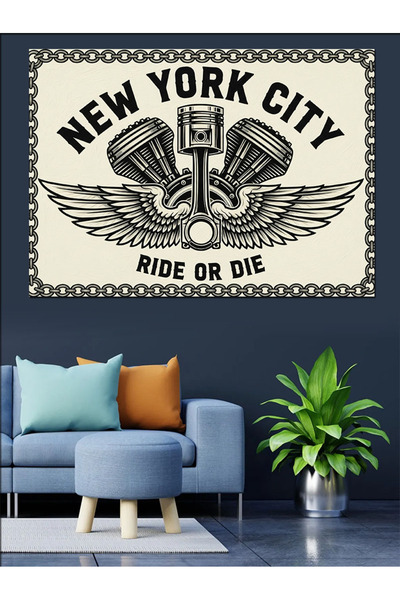 KanvasSepeti "New York City" Pictură în ulei de înaltă calitate texturat Canv...