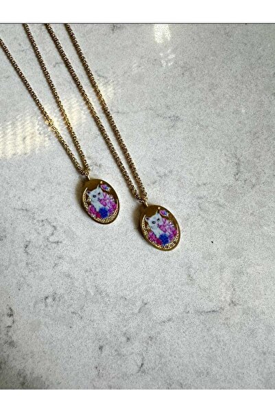 8atelier 316.L Cat Mom Gold Necklace