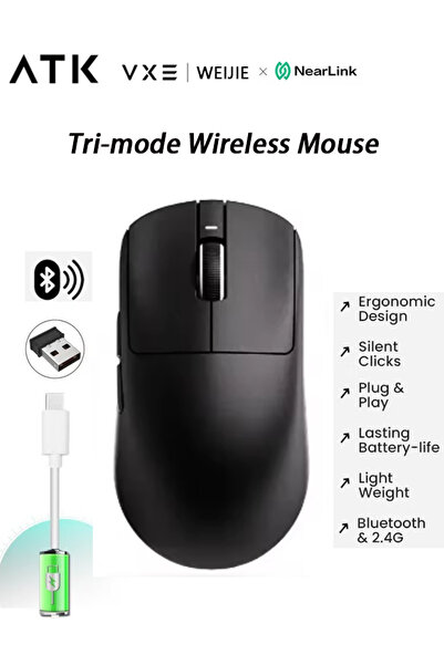 ATK VXE Dragonfly R1 Mouse Triple Mode Wireless Gaming Mouse nearlink