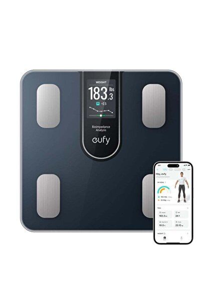 eufy Smart Scale C20 - Digital Bathroom Scale, Large TFT Display, Bluetooth, 16 Measurements, BMI