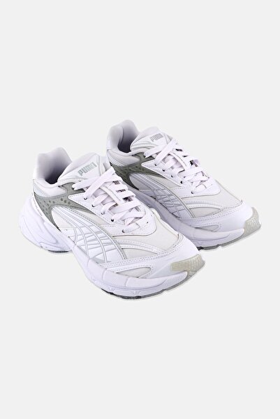 Puma Women Velophasis Jelly Glitter Lace Up Outdoor Shoes, White