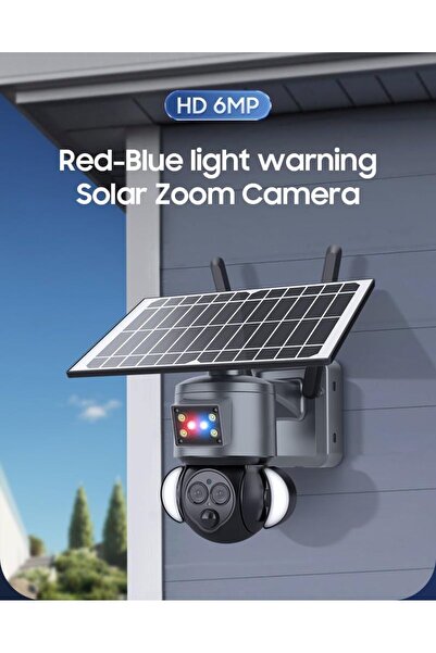 Generic CRONY ST-558-6MP-12X-4G Dual Lens Zoom Solar Battery Camera