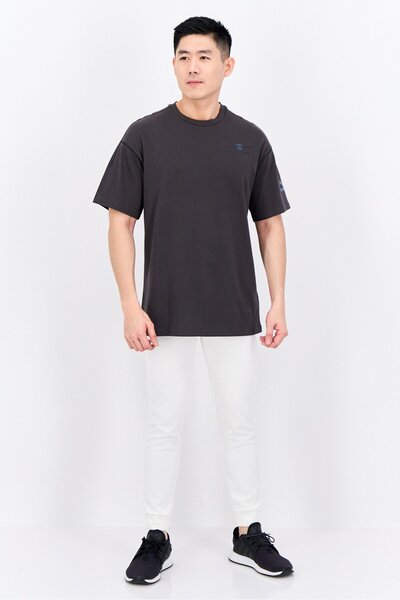 Puma Men Oversized Fit Short Sleeve Training T shirt, Grey Combo