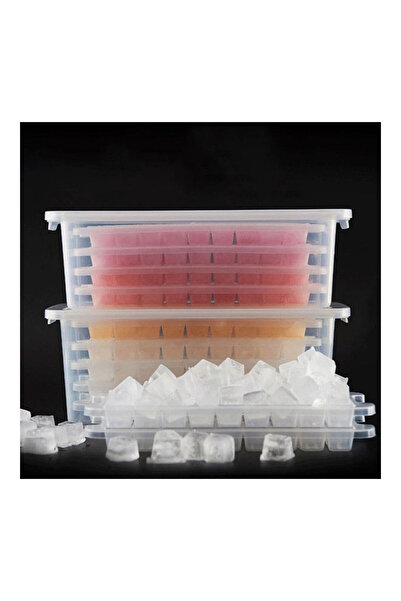 Generic Ice Cube Maker Tray Holder Mold Container Box With Lid