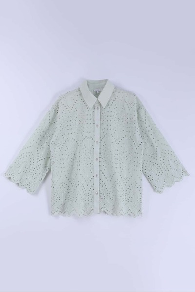 By Mare Style Olympe Brode Green Shirt