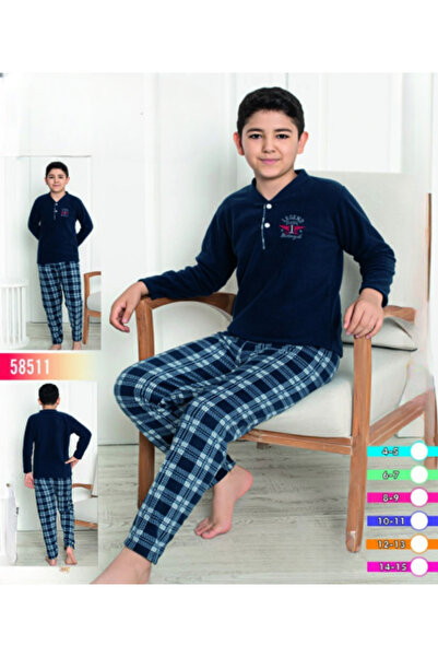zahyat Turkish Boys' Pajamas - Navy