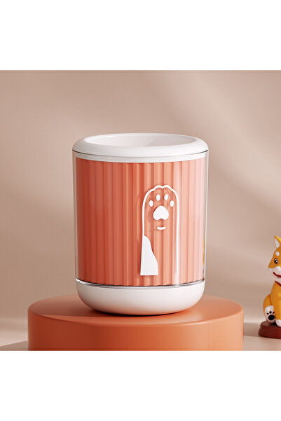 Choice كوب تنظيف مخالب الكلاب من السيليكون البرتقالي، كوب محمول لتنظيف أقدام ...