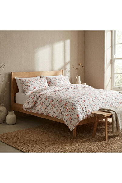Prime Sleeks Floral Double 100% Cotton Duvet Cover Set - 200X220 cm