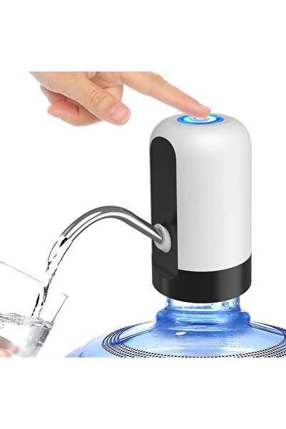 Generic 5 Gallon Rechargeable Water Dispenser Pump (White/Black)