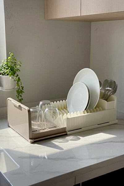 Kitchen Life Açılır Kapanır Tezgahüstü Bulaşıklık Tabaklık - Kurutma Matı Org...