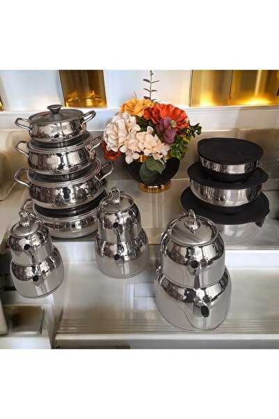 BARITCIOGLU Cookware Teapot Storage Containers 20 Piece Set