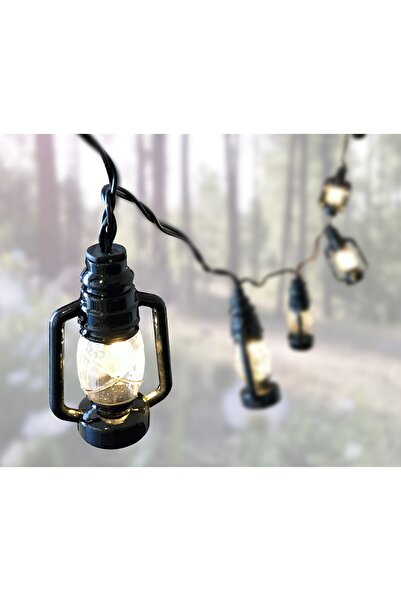 Generic Lantern String Lights - Small Black Lantern LED Light Strand Battery Operated, 5M