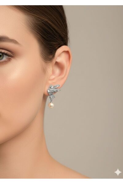 MioArt Women's Bird Pattern Beaded Earrings