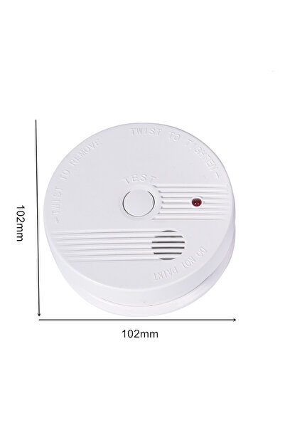 RONIC X Smoke Detector, RonicX, Photoelectric, ABS, installation kit included, 85 dB, Ø102 mm x H38 mm, 128g, white