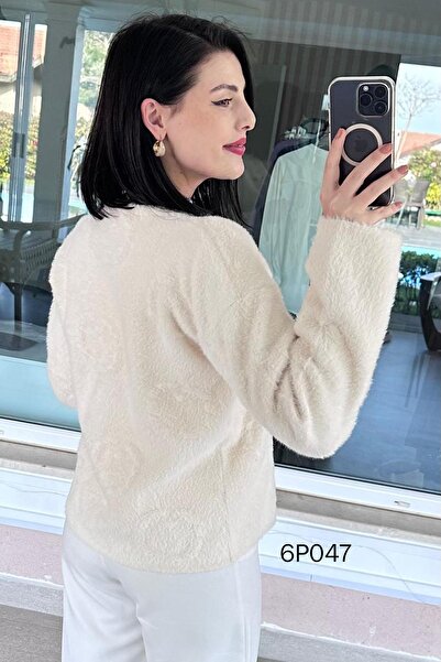 İnce Topuk Prive Series Tied Beard Knitwear Cardigan 6P047