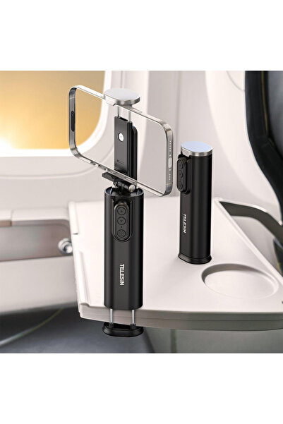 TELESIN P1-HSS-01 Travel Phone Holder – Foldable Clip Design, Anti-Slip Grip, Tripod Mount Support